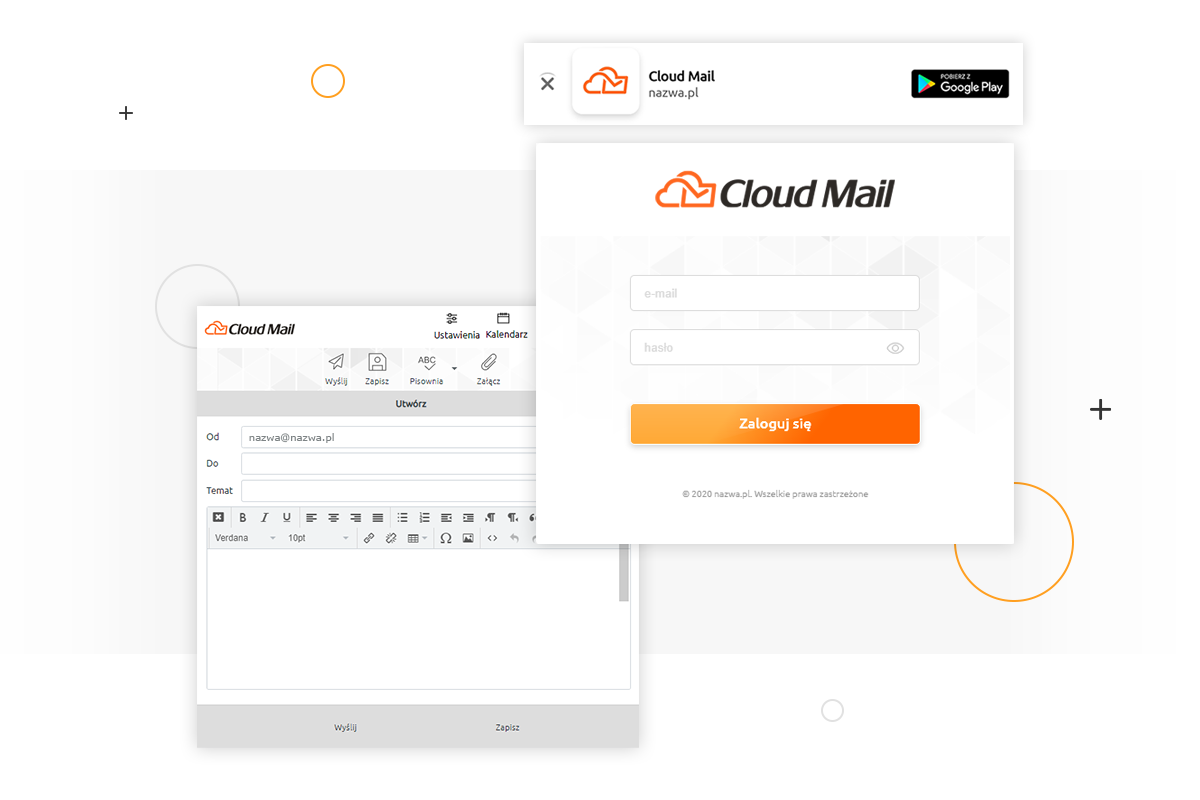 Cloud Mail - poczta bez reklam i spamu od nazwa.pl